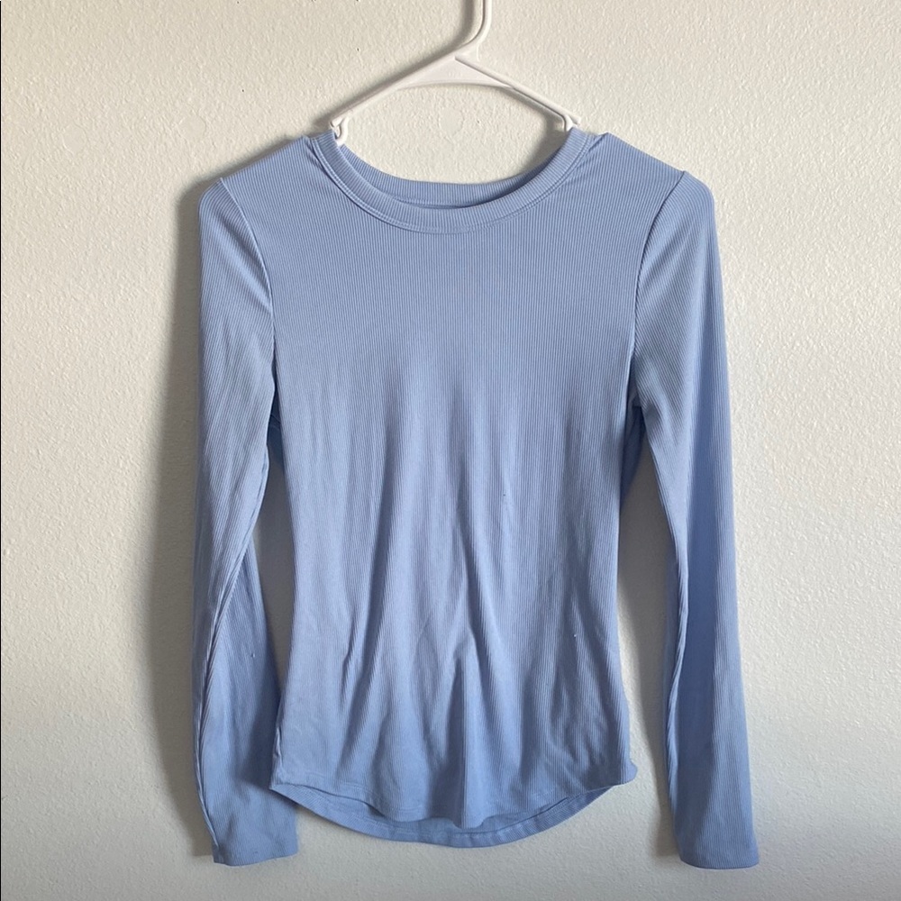 Light Blue Long Sleeve Top
